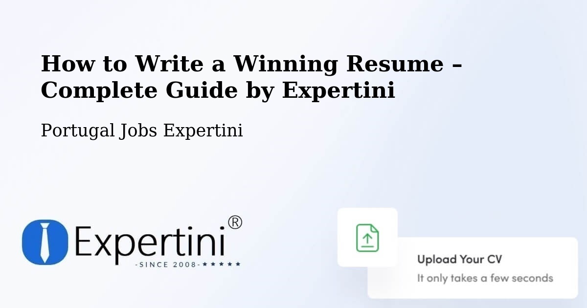 Resume Writing Guide for Job Seekers – Juncais - Juncais, Portugal Jobs Expertini